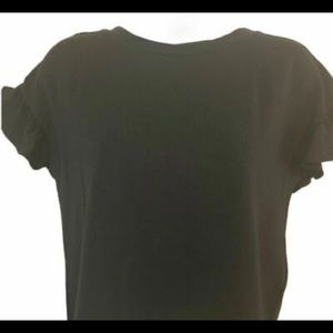 Material girl cut out back crop top